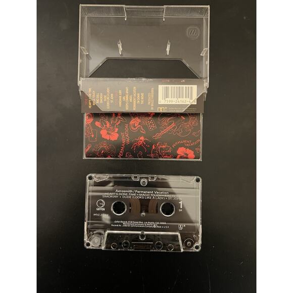 Aerosmith Permanent Vacation Cassette Tape 1987 - Picture 3 of 4